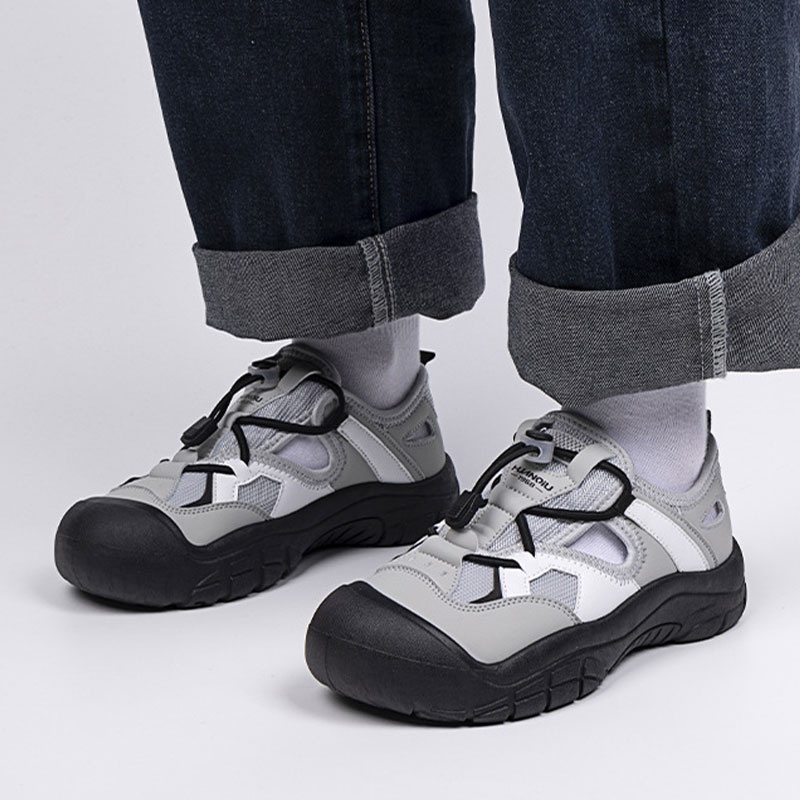 Giày Thể Thao Phối Lưới Thoáng Khí Màu Đen Thời Trang Mùa Hè Cho Nữ