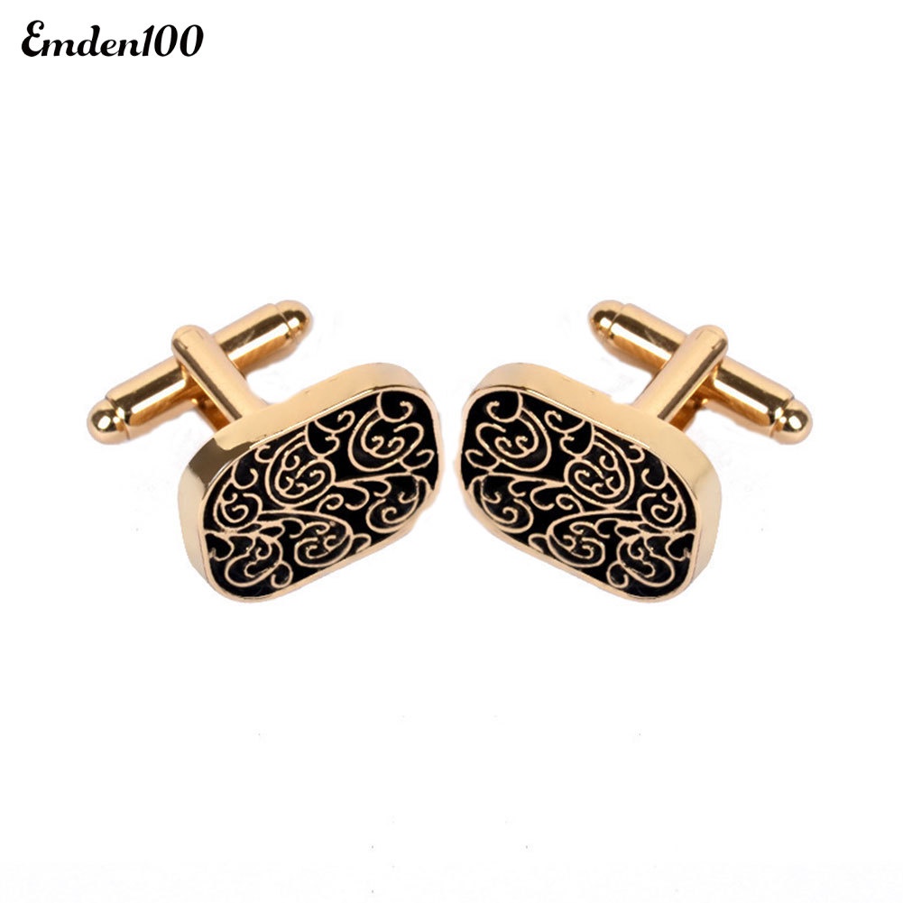 Khuy Măng Sét Hợp Kim Kiểu Dáng Cổ Điển Cho Nam