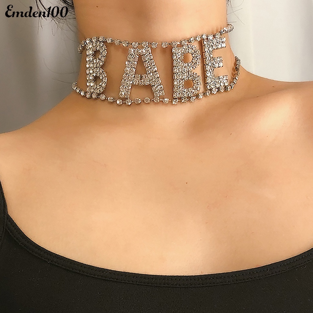 Vòng Cổ Đính Đá Không Phai Màu Thời Trang Cho Nữ