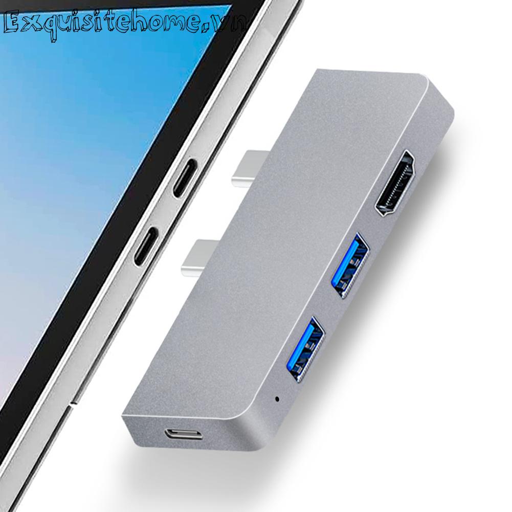 Hub USB 3.0 6 Trong 1 Tốc Độ Cao Cho Surface Pro 8 / 9 / X