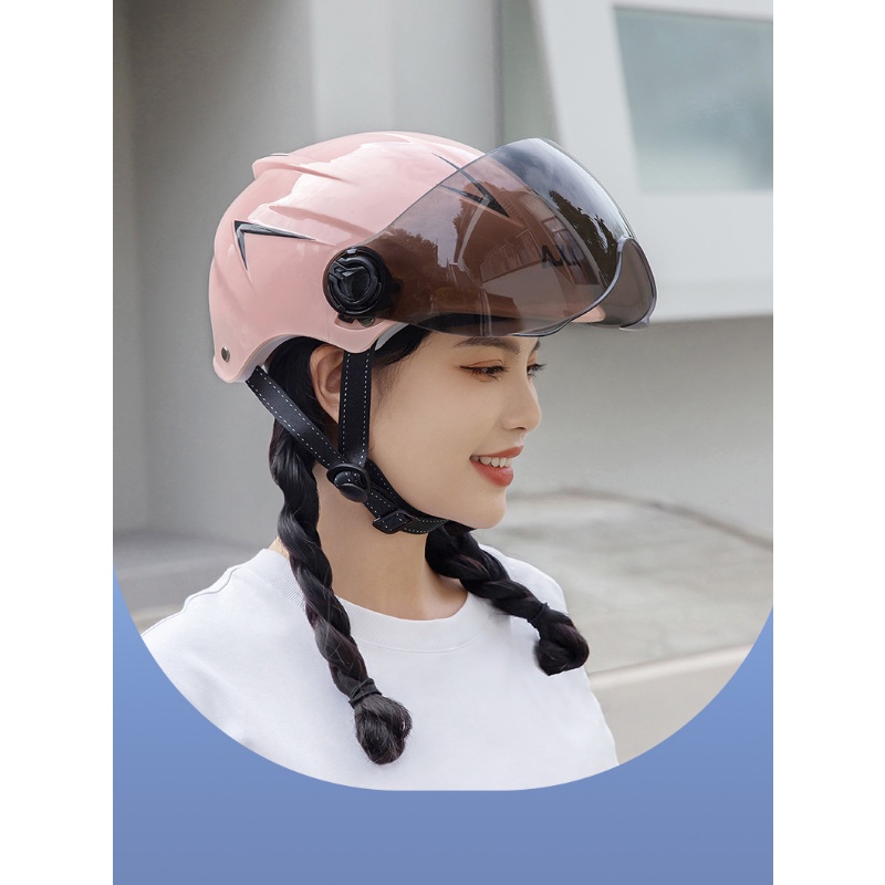 Mũ Bảo Hiểm Xe Máy Chống Nắng Thời Trang Mùa Hè Cho Nữ