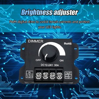 12V/24V DC 30A LED PWM Dimmer Controller Dimming Controller for LED Strip Lights