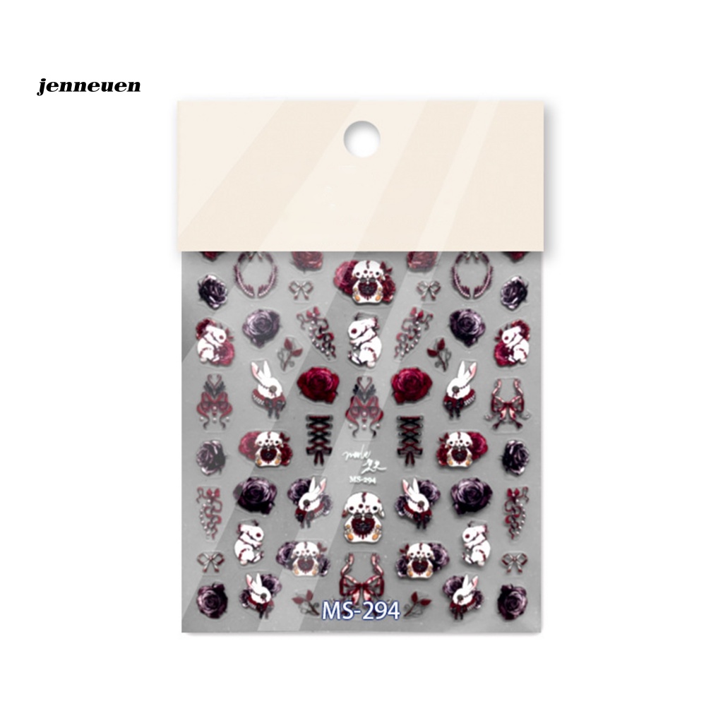 Miếng Dán Trang Trí Móng Tay Họa Tiết Hoạt Hình Siêu Dính