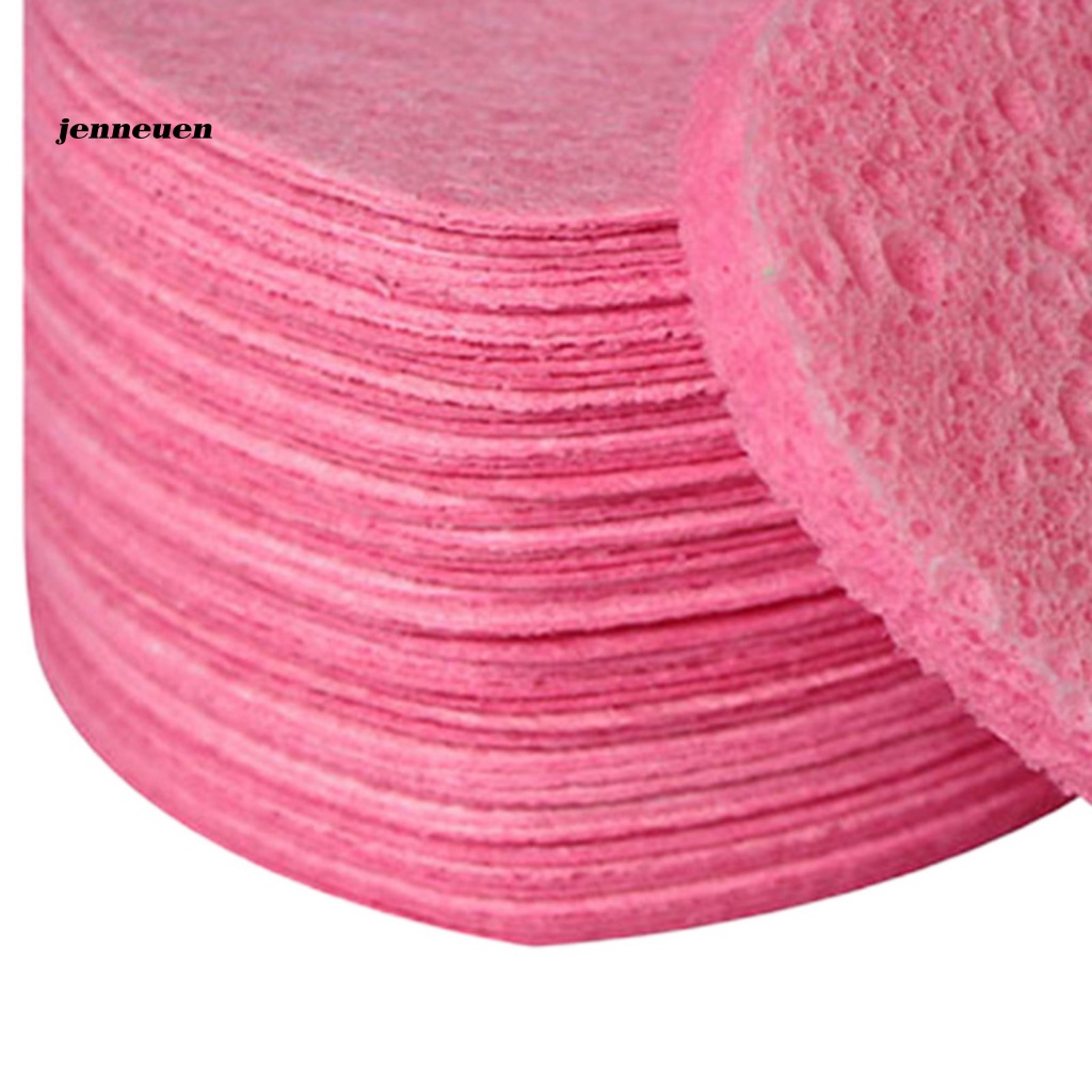 Bộ 50 Miếng Mút Rửa Mặt Trái Tim Màu Hồng