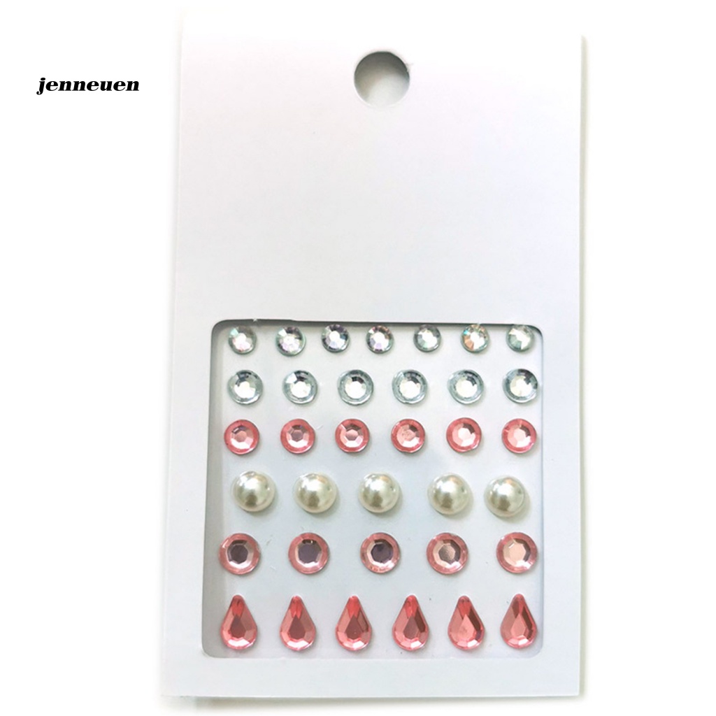 Jen Miếng Dán Mặt / Cơ Thể Bằng Acrylic Giả Ngọc Trai Không Phai Màu Cho Nữ