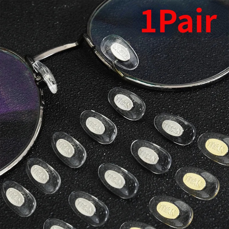 1 Cặp Đệm Mũi Kim Loại Thông Dụng Chống Trượt Cho Mắt Kính