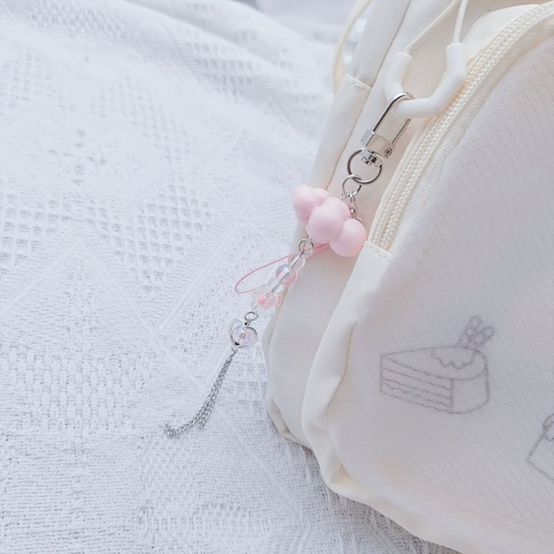 Hik Dây Đeo Điện Thoại Hình Ngôi Sao Năm Cánh Đính Hạt Phối Tua Rua Dễ Thương