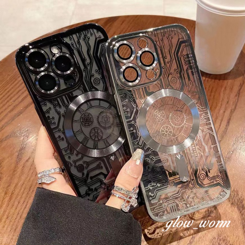 Ốp Điện Thoại Từ Tính Bảo Vệ Ống Kính Máy Ảnh Cho iPhone 14 13 12 11 Pro Max