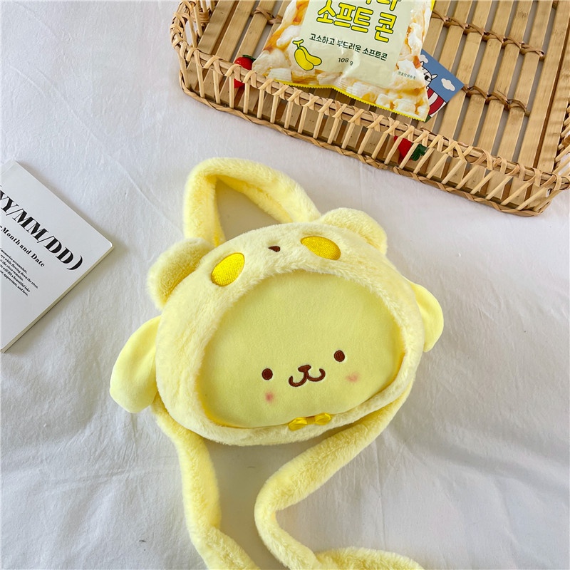 Sanrio Túi Đeo Chéo Hình Thú Nhồi Bông Dễ Thương