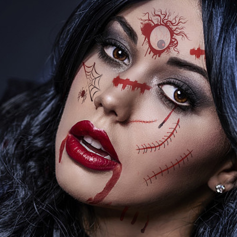 Hình Xăm Dán Tạm Thời / Hình Xăm Tạm Thời / Mặt Nạ Halloween / Vết Sẹo DIY