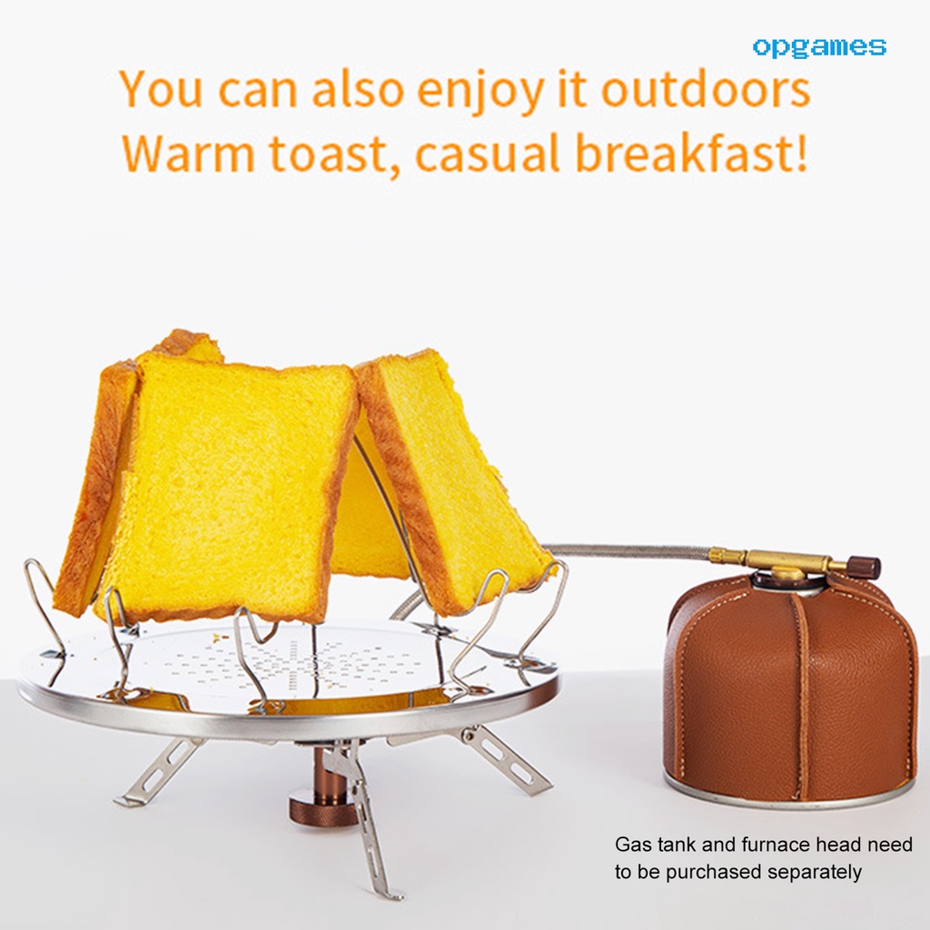 Khay Nướng Bánh Mì Bằng Thép Không Gỉ Di Động Dễ Lắp Đặt Cho Cắm Trại