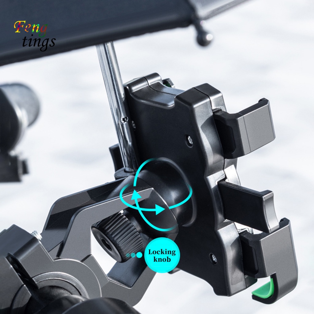 Giá Đỡ Điện Thoại Gắn Tay Lái Xe Đạp / Mô Tô Chống Trượt / Sốc / Thấm Nước