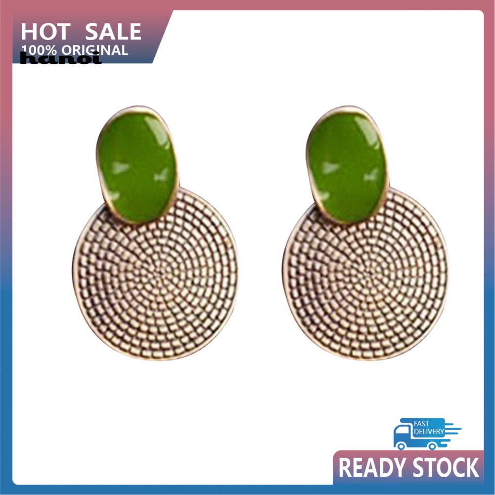 Khuyên Tai Nữ Trang Dáng Tròn Phong Cách Vintage