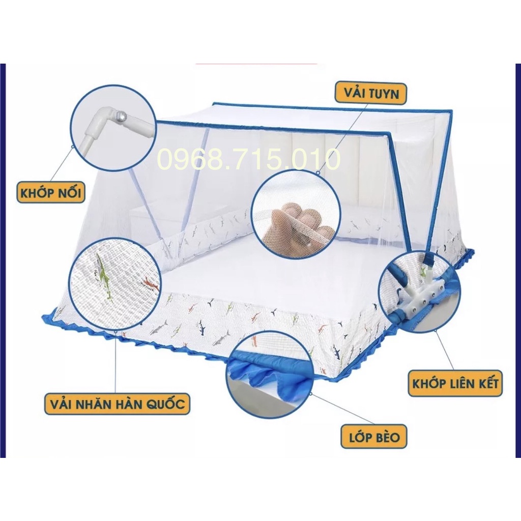 Màn xếp Thông minh | Mùng gấp gọn A&T thế hệ mới, khớp nối hiện đại màn chống muỗi hiệu quả hàng cao cấp