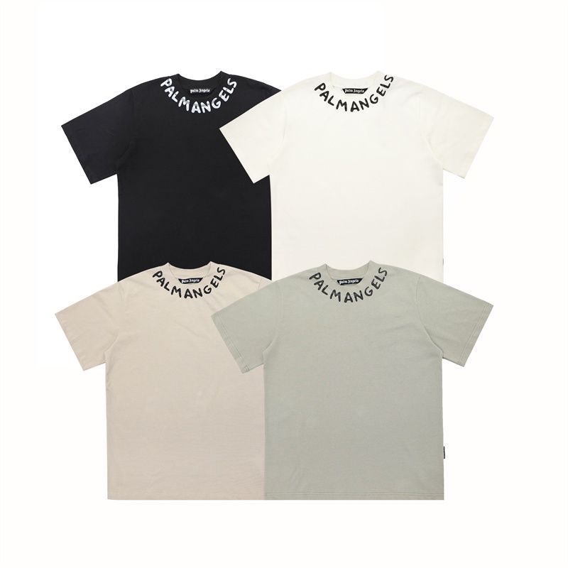 Áo Thun Thể Thao Cotton Tay Ngắn In Chữ PAL18M Cổ Điển Thời Trang Cho Nam Và Nữ