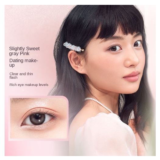 Bảng Phấn Mắt EVERBAB Màu Sắc Ánh Kim Không Nhòe Giữ Màu Tốt Bền Lâu Trôi