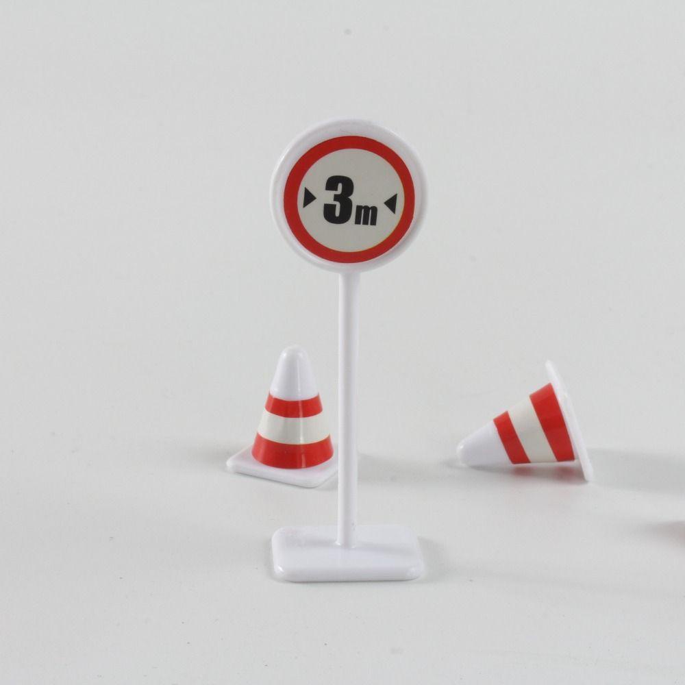 Shanrong set 15 Mô Hình Đồ Chơi Biển Báo Giao Thông mini Bằng Nhựa An Toàn Giáo Dục Cho Bé