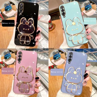 Ốp Điện Thoại infinix Hot 8 Pro Case infinix Hot 12 Play Ốp Lưng infinix Hot 12i Casing infinix Hot 10S NFC Hot 10T Case infinix Note 11 Pro Note 11S Case infinix Smart 7 Case Cute Bunny Bracket Cartoon Stand Vanity Mirror Rabbit Holder Phone Case KT