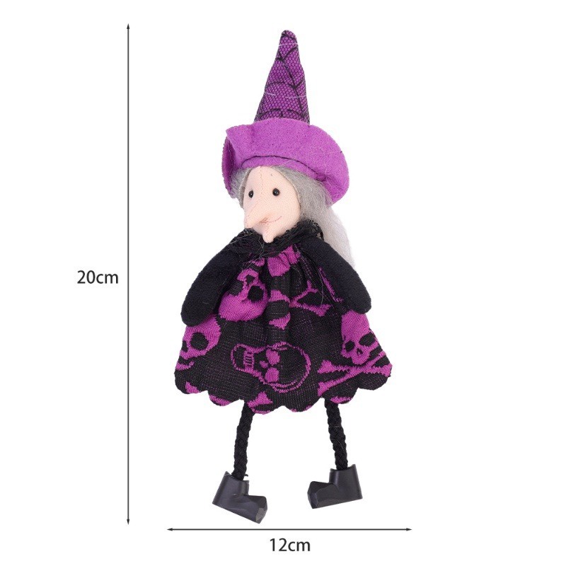 Búp Bê Nhồi Bông Hình Phù Thủy Bí Ngô Hoạt Hình Sáng Tạo Trang Trí Nhà Cửa Dịp Halloween