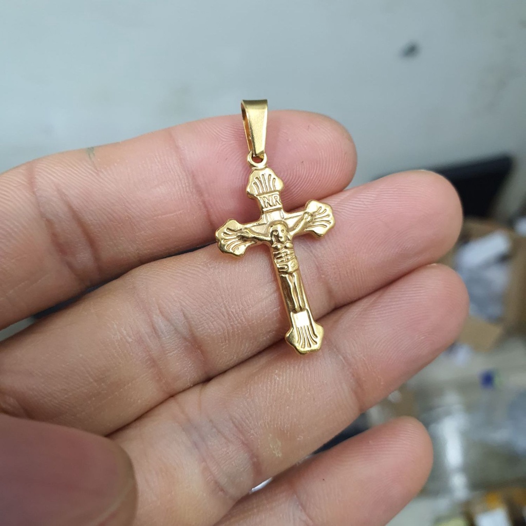 Mặt Dây Chuyền Thánh Giá Nhỏ Titanium- Dùng bền không đen rỉ