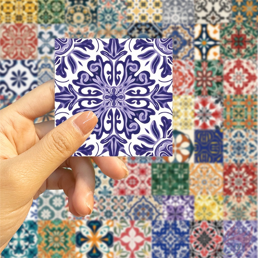 ❉ Miếng Dán Trang Trí Phong Cách Vintage Nghệ Thuật 01 ❉ Bộ 60 Sticker Chống Thấm Nước Họa Tiết Doodle Hợp Thời Trang