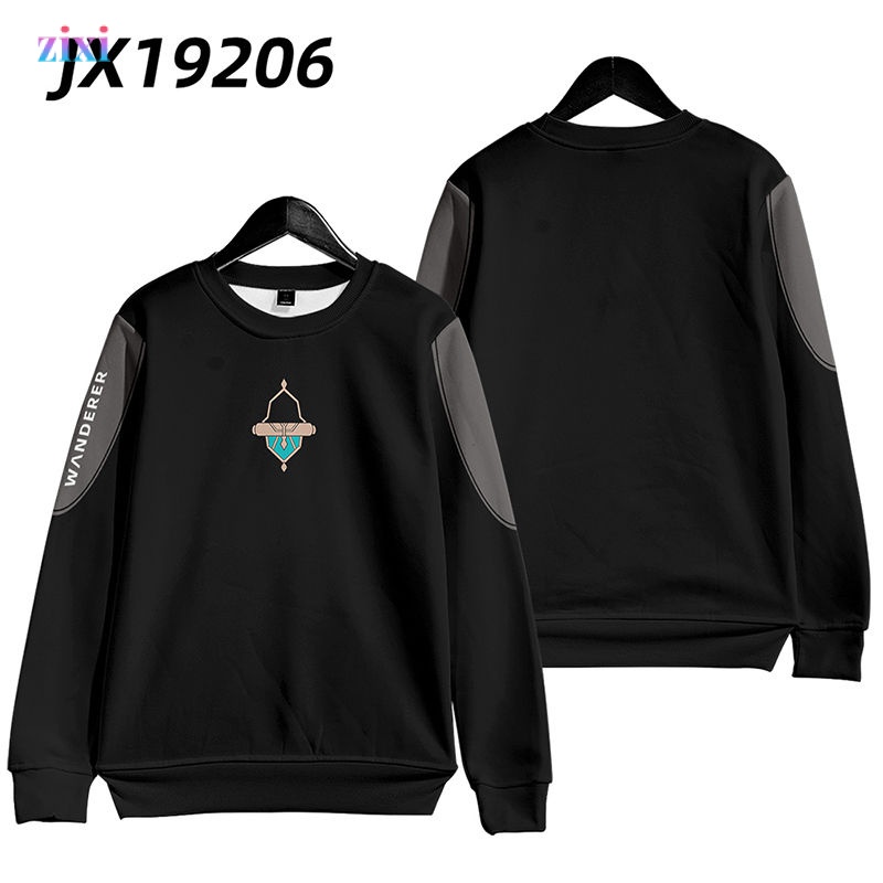 Áo Khoác Sweater In Hoạt Hình Yuanshen Stray Soldier Thời Trang Xuân Thu Cho Nam Và Nữ