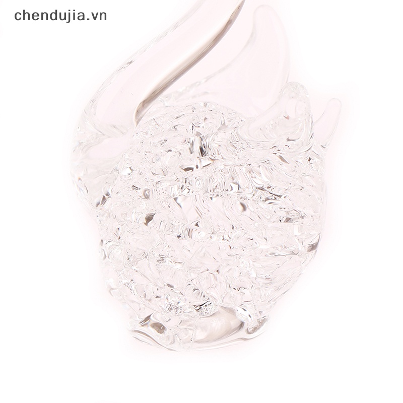 1 Bức Tượng Thiên Nga Bằng Thủy Tinh Tinh Tinh Thể Trang Trí Bàn Làm Việc