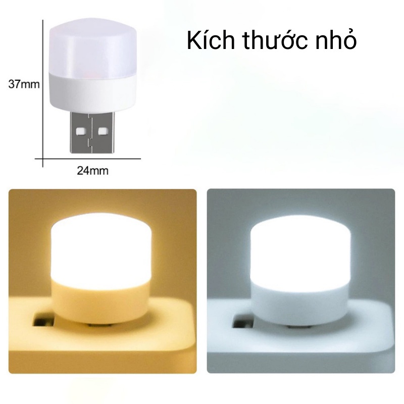 Đèn ngủ, đọc sách mini bóng đèn LED cổng USB tiện lợi, ánh sáng bảo vệ mắt ánh sáng trắng và vàng ấm | BigBuy360 - bigbuy360.vn