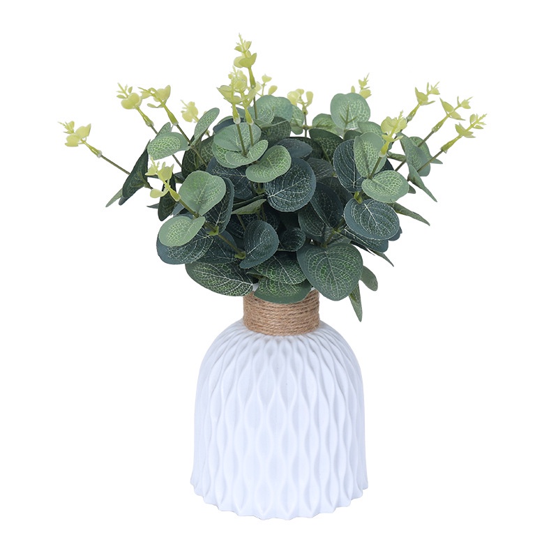 Cành lá táo VI111, cắm điểm hoa lụa, handmade, hoa lá giả trang trí