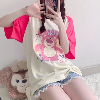 Áo thun HIIXIIVI 100% cotton tay ngắn dáng rộng thời trang Hàn Quốc cho nữ