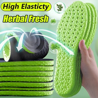 1 Cặp Miếng Lót Giày Khử Mùi Gỗ Giun Mùa Hè / Đế Thấm Hút Mồ Hôi / Đế Thể Thao Chống Sốc Co Giãn / Đệm Giày Lưới Có Thể Điều Chỉnh Thoáng Khí