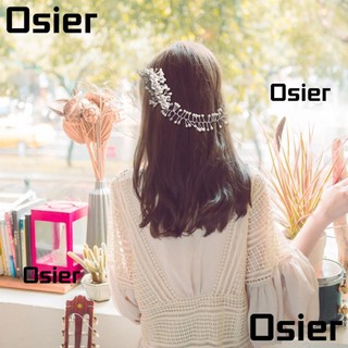 Lược cài tóc họa tiết hoa phối ngọc trai gải tuyệt đẹp cho cô dâu