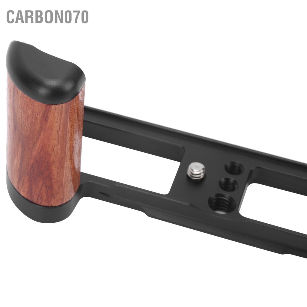 Carbon070 Giá đỡ máy ảnh LShape Tấm phát hành nhanh với Tay cầm bằng gỗ cho Fujifilm X100V