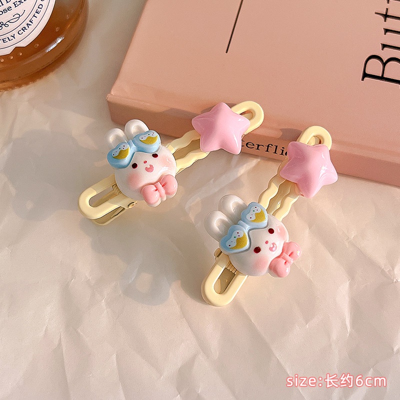 Kẹp Tóc Hình Ngôi Sao / Thỏ Dễ Thương Phong Cách Hàn Quốc Cho Nữ