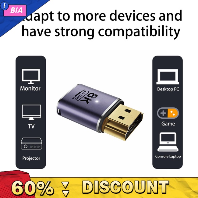 Adapter Chuyển Đổi HD 8k 60hz Male Sang Female Hdmi-compatible 2.1 4k 8k Mở Rộng Cho Màn Hình Máy Chiếu Hdtvs