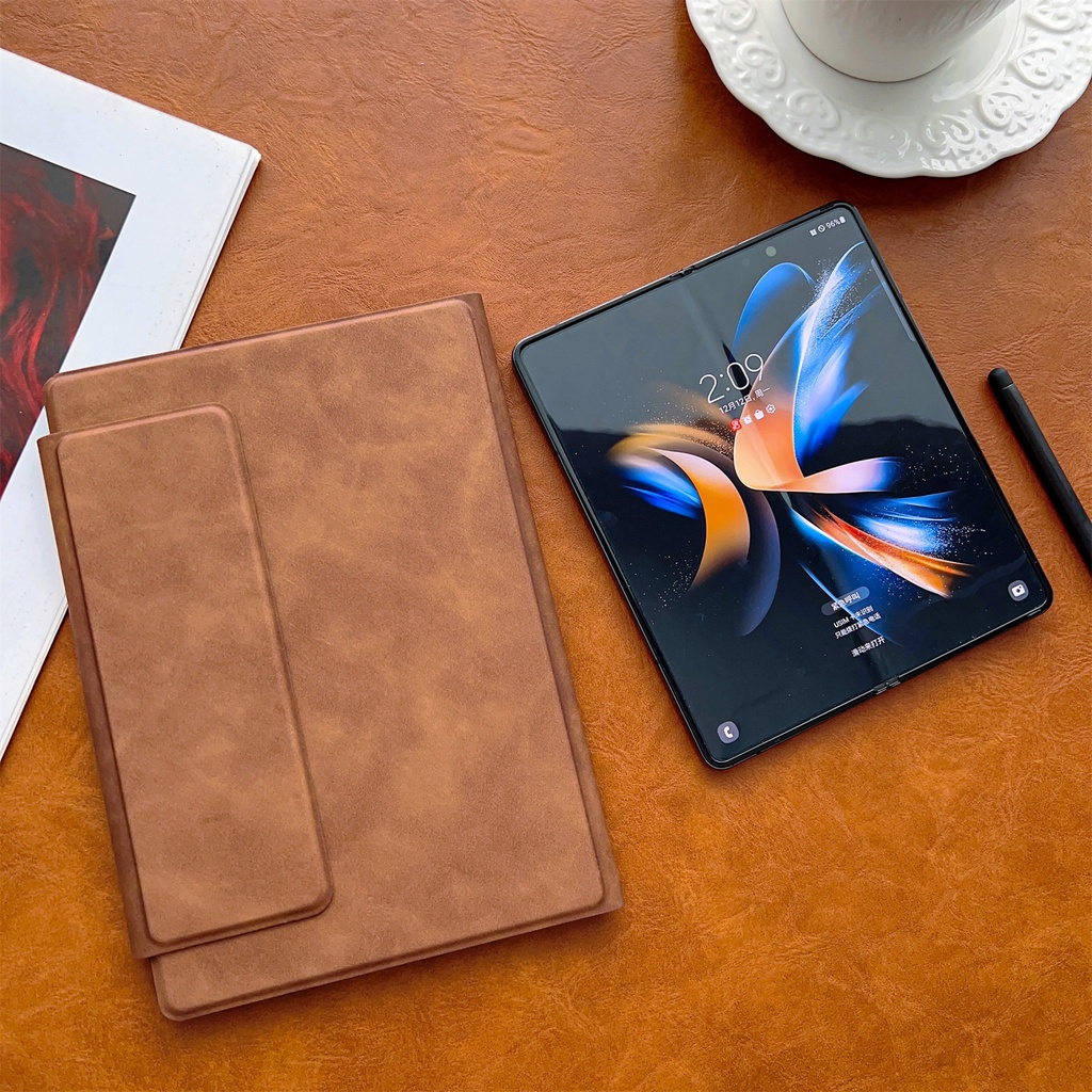 Bao Da pu Nắp Gập Kèm Bàn Phím Không Dây Sang Trọng Cho samsung galaxy z fold 5 5g z fold 4 3 5g z fold 2 1 z fold 3 2 1 z fold 5 4