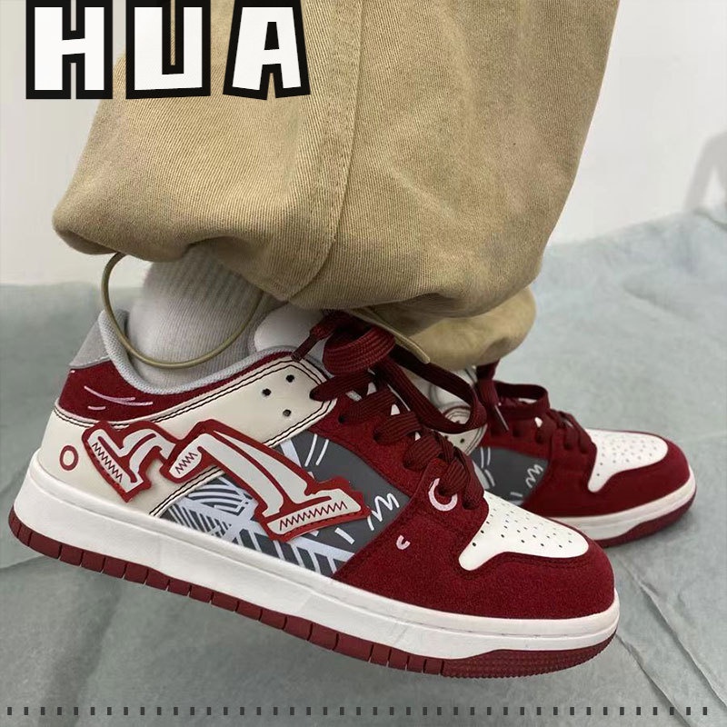 Giày Thể Thao Phối Màu graffiti Phong Cách hip hop Thời Trang Cho Nữ