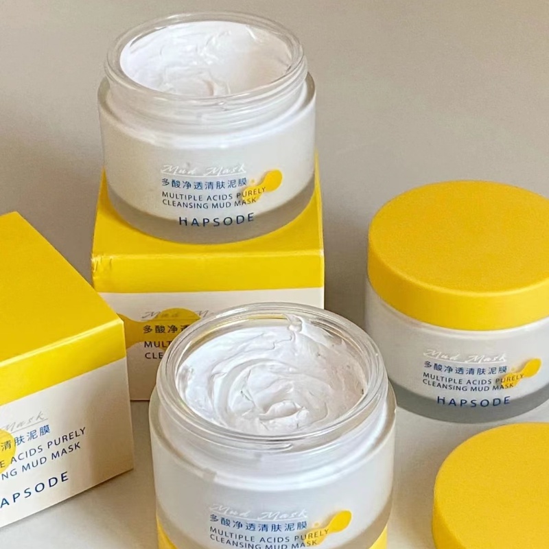 Mặt Nạ Bùn Làm Sạch Sâu Lỗ Chân Lông Loại Bỏ Mụn Đầu Đen 100G hapsode