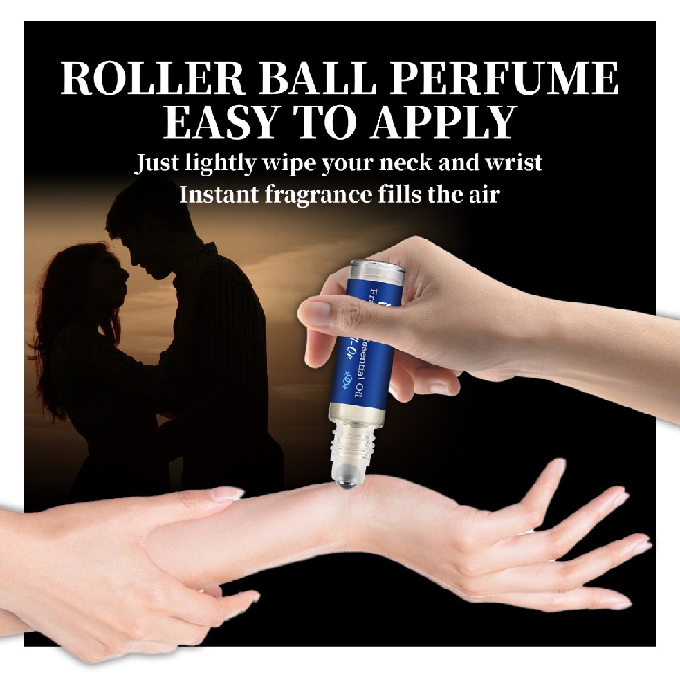 Roll-On Pheromone Infused Essential Oil Perfume Cologne Unisex For Men and Women