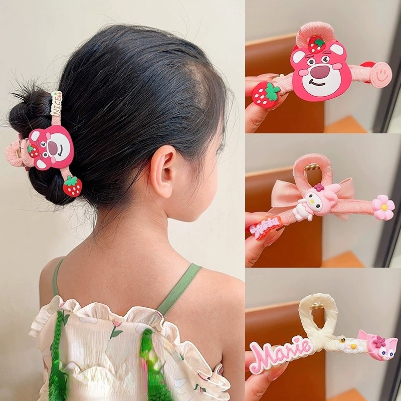 kẹp càng cua cỡ lớn kẹp tóc càng cua kẹp tóc hàn quốc kẹp phồng tóc kẹp càng cua hàn quốc phụ kiện tóc Kẹp tóc kẹp càng cua cỡ lớn kẹp tóc xinh Kẹp Tóc Hình Chú Gấu / Dâu Tây Nhỏ Dễ Thương Cho Bé Gái