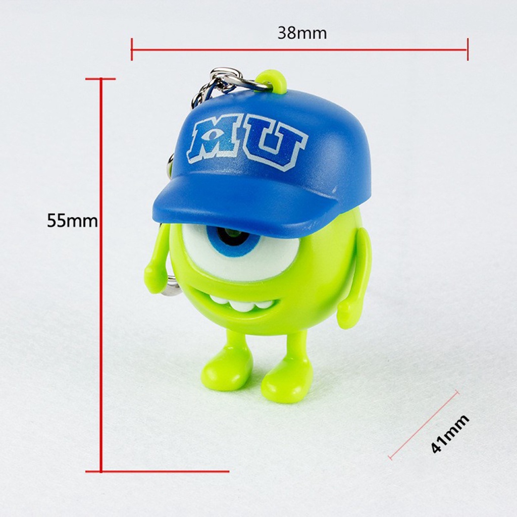 Móc Khóa Cặp Đôi Mắt To Có Đèn LED Và Âm Thanh Làm Quà Tặng Cho Học Sinh