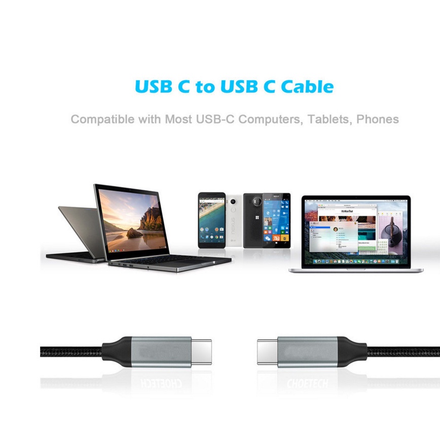 Cáp Sạc Nhanh USB C 3.1 Type C 60W Chuyên Dụng Cho Samsung Galaxy Note 9 8 S10 + S10e MacBook Pro