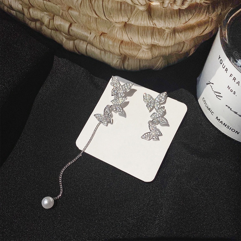 Bông tai nữ tiểu thư dáng dài thanh lịch sang chảnh mẫu mới thời trang YK