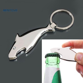 Móc khóa kèm đồ khui nắp chai hình cá mập sáng tạo