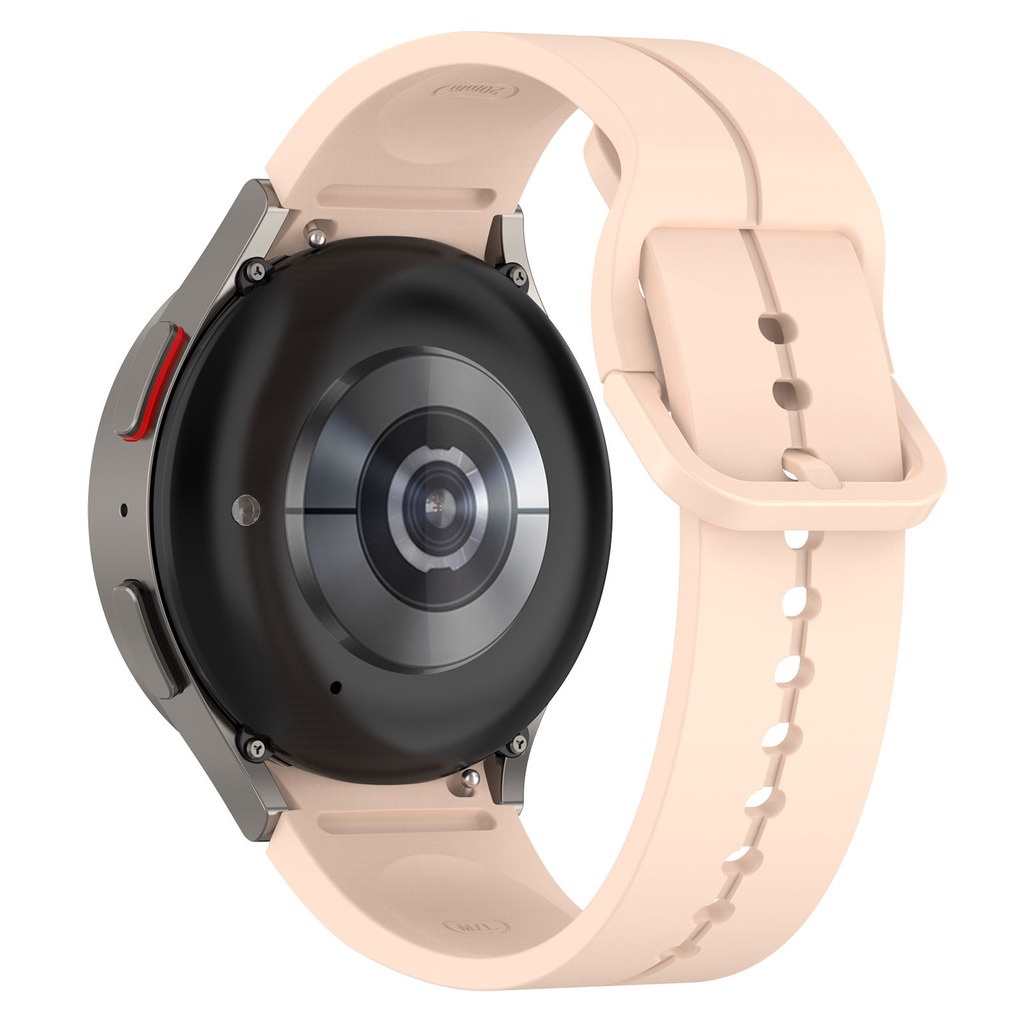 Dây đeo đồng hồ silicon 20mm cho samsung galaxy watch 6 5 4 40 / 44mm watch5 pro 45mm watch6 classic 43 / 47mm strap bracelet watchband