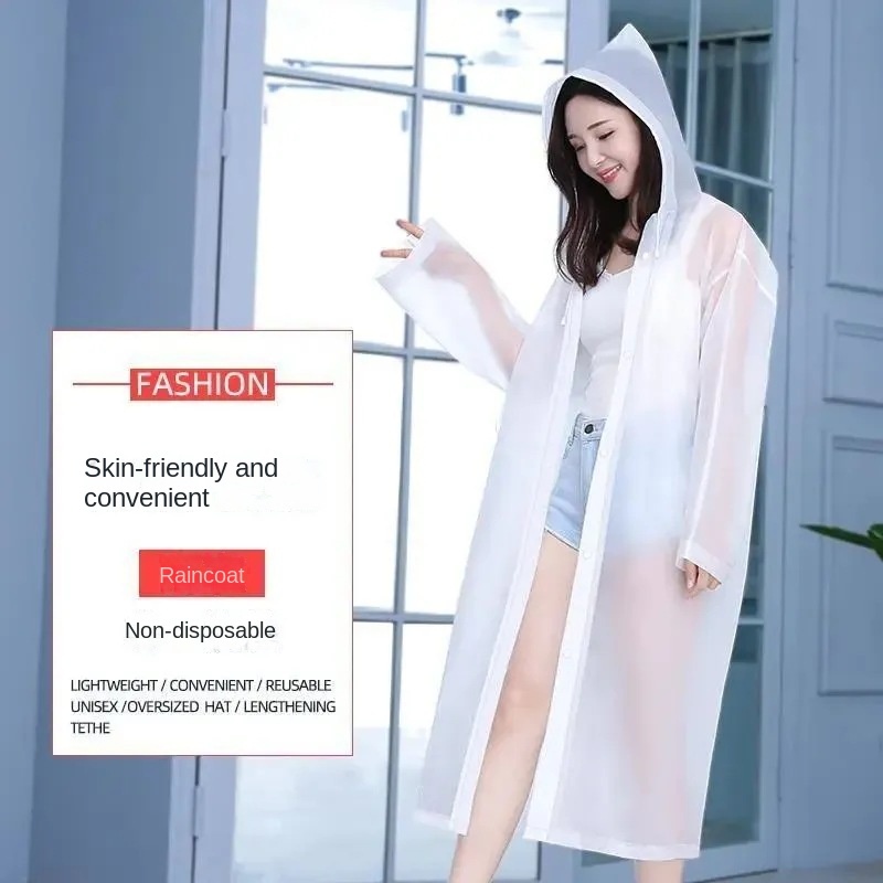 Áo Mưa Toàn Thân EVA Dày Dặn Không Phai Màu Cho Người Lớn