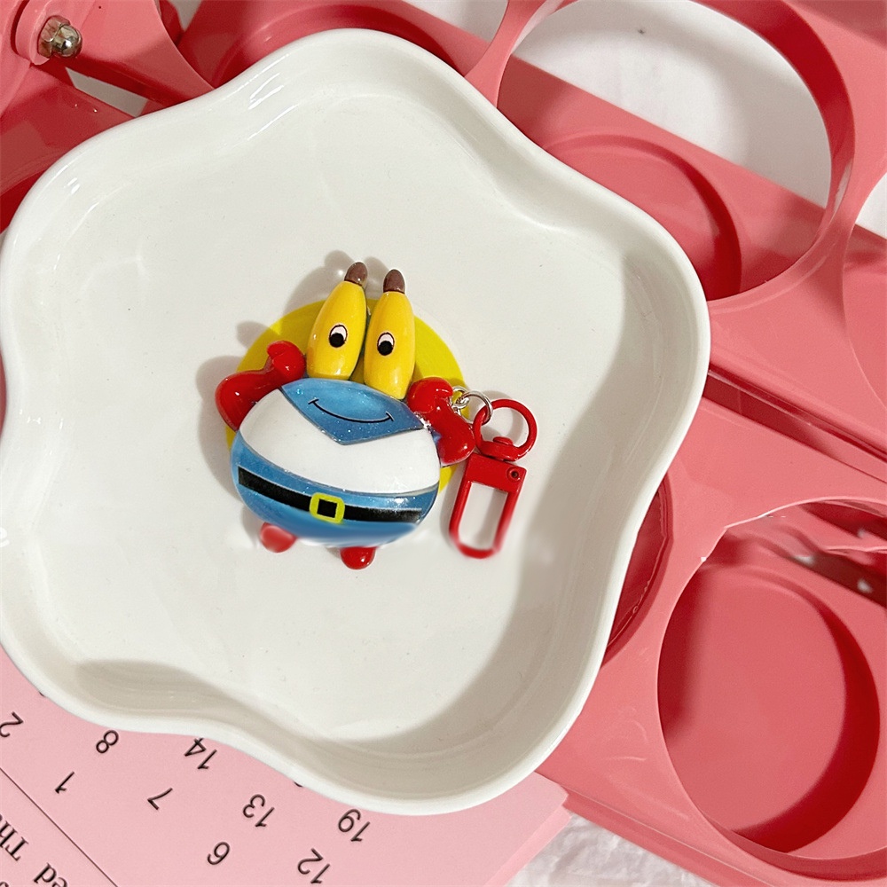 Cartoon glow-in-the-dark spongebob keychain dễ thương pie big star bag treo pendents phụ kiện quà tặng sinh nhật cho bạn bè