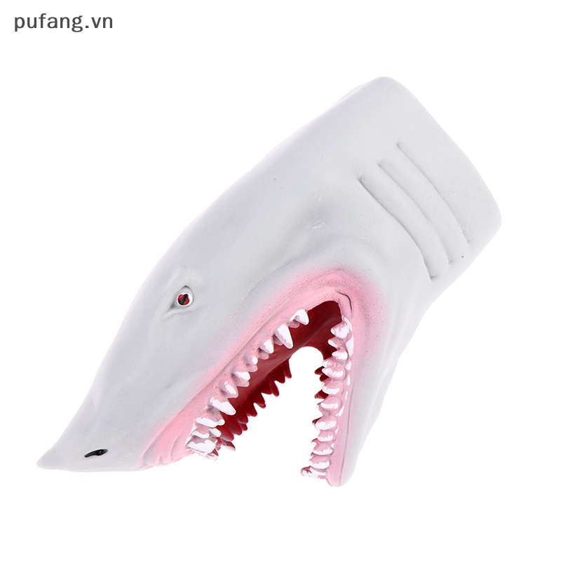 Pufang shark hand puppet tpr grey shark hand puppet glove telling story doll props vn