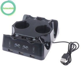 Bộ điều khiển pairhj 4 trong 1 đế sạc cho playstation ps4 psvr vr move quad charger vn