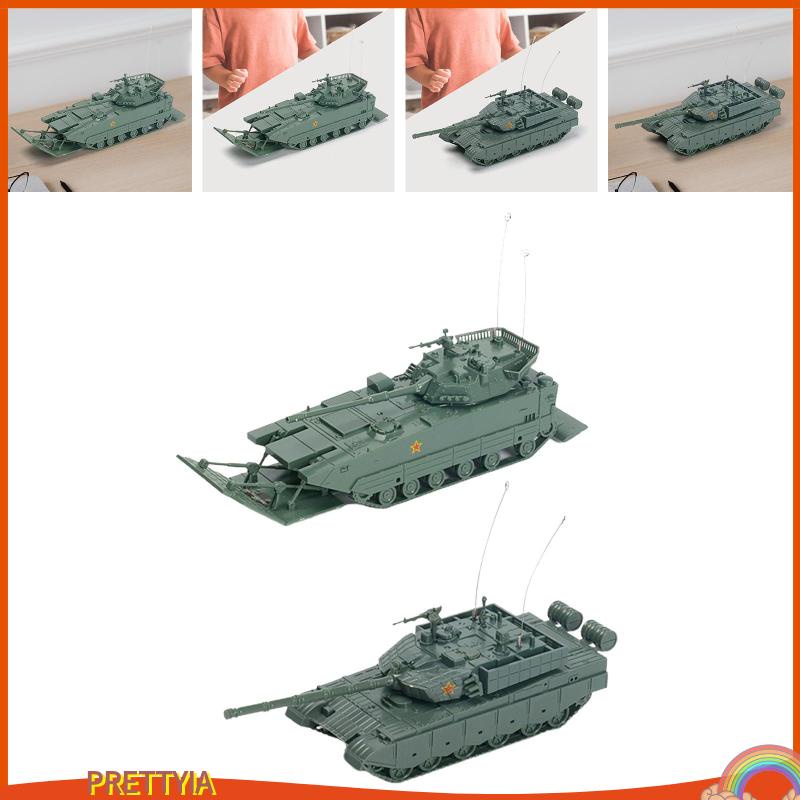 1:72 mô hình xe tăng bọc thép đồ chơi giáo dục tự làm lắp ráp xe tăng lắp ráp mô hình xe bánh xích theo dõi cho bữa tiệc ủng hộ mặt bàn trang trí trẻ em